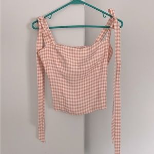 Reformation Ellora gingham tank, 2